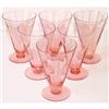 Image 1 : Pink Depression Glass Footed Tumbler Set #1253831