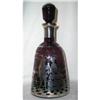 Image 1 : Art Glass Silver Overlay Decanter #1253842