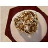 Image 1 : Heavy Yellow Gold Ring With Flower Motif #1254075
