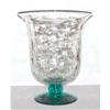 Image 1 : 7.5? BLENKO58 CRYSTAL CRACKLE GLASS FOOTED VASE#1254115
