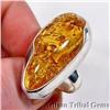 Image 1 : SO FINE Genuine Baltic Amber Ring s8.5 #1254308