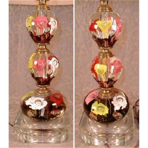St Clair Paperweight Lamp Multicolor + FINIAL 1254407
