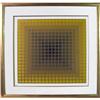 Image 1 : Vasarely   Gold & Green squares #1268123