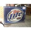 Image 1 : Large Miller Lite Mirror Sign  #1268376