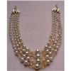 Image 1 : LOVELY 40's 3 STRAND NECKLACE #1268409