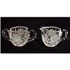 Image 1 : Cut Glass Creamer and Open Sugar #1268848