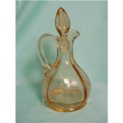Peach Colored Glass Cruet #1268869