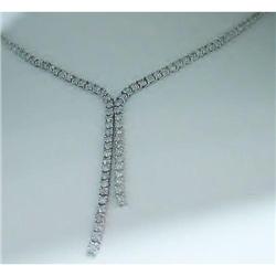 7.25 CT DIAMOND TENNIS STYLE STRAND NECKLACE #1268927