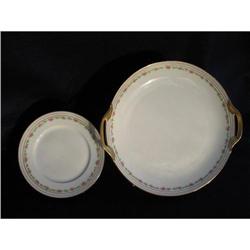 LIMOGES OLD ABBEY CAKE SET #1268940