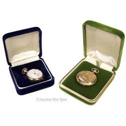2 Antique Hampden Elgin Pocket watches Circa #1268943