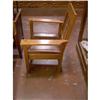 Image 1 : Mission Style Oak Chair w/ Leather Seat #1269002