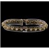 Image 1 : 14KT Yellow Gold 2.23 ctw Diamond Tennis Bracelet