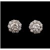 Image 1 : 1.76 ctw Diamond Earrings - 14KT White Gold