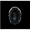 Image 2 : 14KT White Gold 34.24 ctw Blue Topaz and Diamond Ring