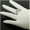 Image 8 : 14k Solid White Gold 0.85 ctw Round Pave Set Diamond & Pink Sapphire Halo Ring