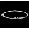 Image 2 : 1.14 ctw Diamond Bangle Bracelet - 14KT White Gold