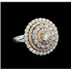 2.53 ctw Diamond Ring - 14KT Rose and White Gold
