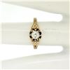 Image 8 : Antique 14kt Yellow and White Gold 0.30 ctw Diamond Solitaire Ring
