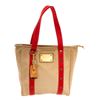 Image 2 : Louis Vuitton Beige Canvas Antigua Cabas MM Tote Bag