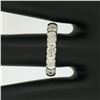 Image 2 : NEW 14k White Gold FINE .80 ctw Bar Set Round Brilliant Diamond Wedding Band Rin