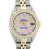 Image 1 : Rolex Ladies 2 Tone Pink MOP Diamond Datejust Wristwatch