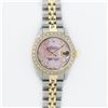 Image 2 : Rolex Ladies 2 Tone Pink MOP Diamond Datejust Wristwatch