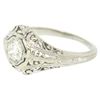 Image 5 : 18k White Gold Filigree 0.41 ctw European Cut Diamond Ring