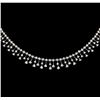 Image 2 : 5.80 ctw Diamond Necklace - 18KT White Gold