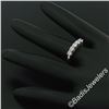 Image 5 : New 14kt White Gold 0.65 ctw 5 Stone Round Diamond Wedding Band Ring