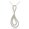 Image 1 : 18k Gold 0.72CTW Diamond Pendant, (SI2/H-I)