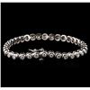 Image 2 : 14KT White Gold 2.45 ctw Diamond Tennis Bracelet