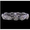 Image 2 : 4.89 ctw Diamond Tennis Bracelet - 14KT White Gold