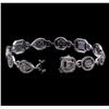 Image 3 : 4.89 ctw Diamond Tennis Bracelet - 14KT White Gold
