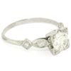 Image 7 : Antique Art Deco Platinum 1.30 ctw Old European Diamond Solitaire Engagement Rin