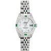 Image 2 : Rolex Ladies Stainless Steel Mother Of Pearl Diamond 26MM Datejust Wristwatch