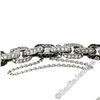 Image 6 : 18kt White Gold 8.33 ctw Round White and Black Diamond Cable Link Bracelet