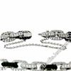 Image 7 : 18kt White Gold 8.33 ctw Round White and Black Diamond Cable Link Bracelet