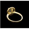 Image 3 : 14KT Yellow Gold 2.62 ctw Aquamarine and Diamond Ring