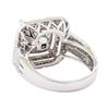 Image 3 : 4.94 ctw Black and White Diamond Ring - 14KT White Gold
