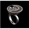 Image 4 : 2.85 ctw Black Diamond Ring - 14KT White Gold