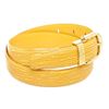 Image 3 : Louis Vuitton Yellow Epi Leather Skinny Classique Belt 85