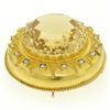 Image 3 : 14k Yellow Gold 49 ctw Natural Citrine & Pearl Brooch Pin Pendant
