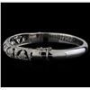 Image 2 : 18KT White Gold 1.67 ctw Diamond Bangle Bracelet
