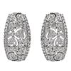 Image 1 : 14k White Gold 0.68CTW Diamond Earrings, (SI3/G-H)