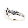 Image 3 : 0.35 ctw Sapphire and Diamond Ring - 10KT White Gold