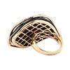 Image 3 : 1.12 ctw Diamond and Black Coral Ring - 14KT Rose Gold