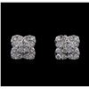 Image 1 : 1.68 ctw Diamond Earrings - 14KT White Gold