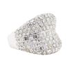 Image 1 : 3.72 ctw Diamond Ring - 18KT White Gold
