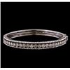 Image 1 : 2.30 ctw Diamond Bangle Bracelet - 14KT White Gold