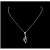 0.55 ctw Diamond Necklace - 14KT White Gold